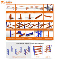 Pallet racking system heavy duty double deep rack